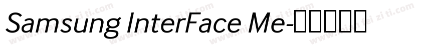 Samsung InterFace Me字体转换